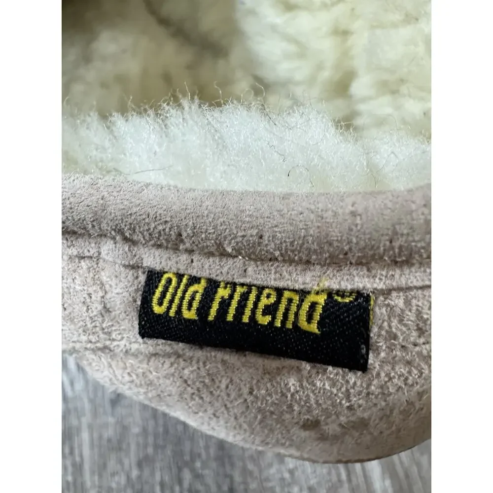 Old Friend Step In Sheepskin Tan Slippers Booties / Men’s Size 10 5E